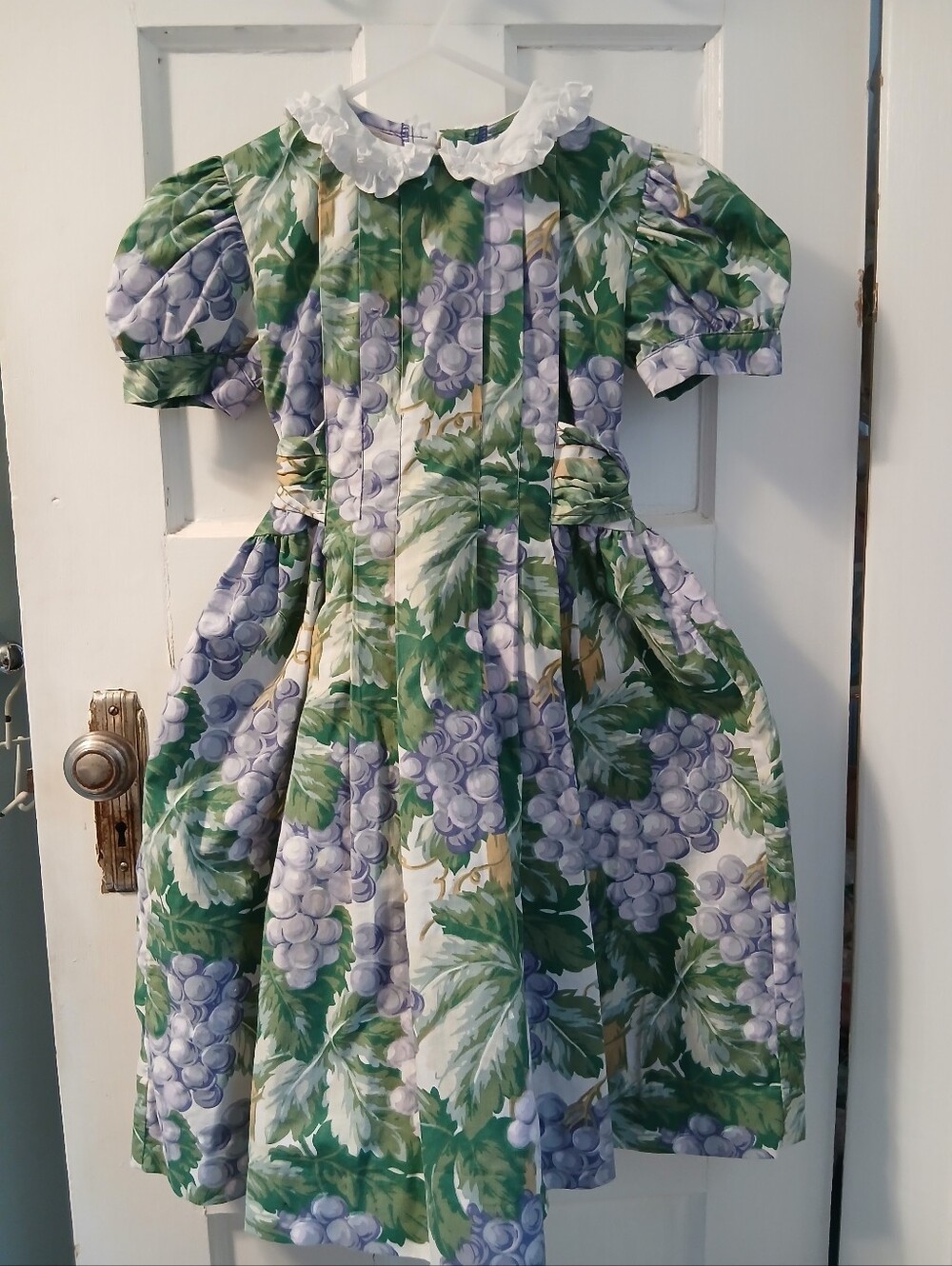 Vintage Girls Grape Dress Handmade Canada Kids Clothing